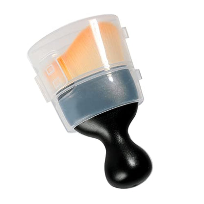 Car Interior Detailing Brush (Brown With Cap)
