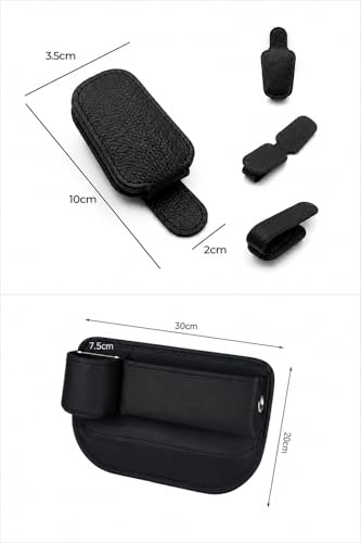 Alymarr Leather Car Seat Gap Filler (Black)