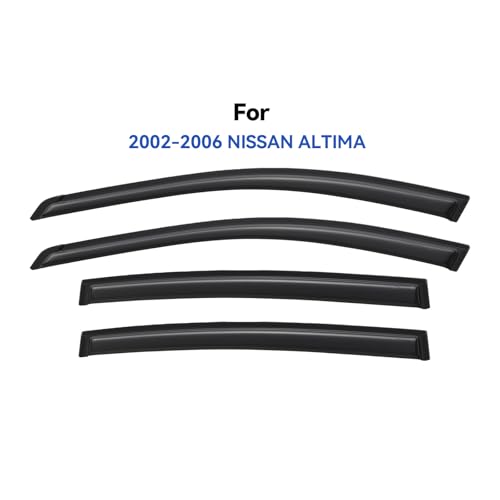 Window Visors Rain Guards for 2002 2003 2004 2005 2006 Nissan Altima (2002-2006 Nissan Altima)
