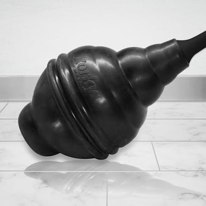 BeehiveMAX Hideaway Toilet Plunger & Holder in Black (Black)