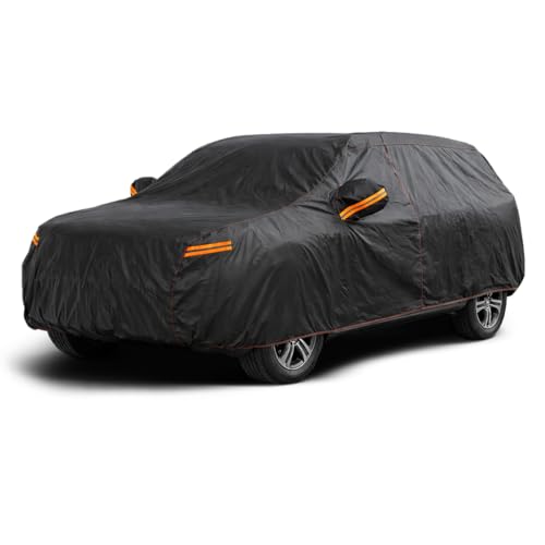 SUV Car Cover Waterproof All Weather Outdoor Protection Size S4 (2-S4 Fit SUV, Length 190-201 inch)