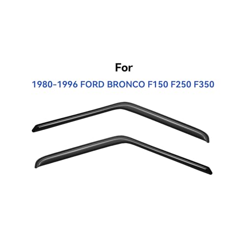 Window Visors Rain Guards for 1980 (1980-1996 f150 standard)