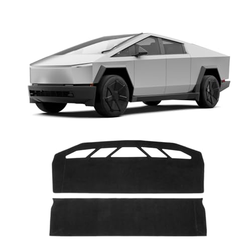 Black Dash Cover for Tesla Cybertruck 2024 2025 2026 Polyester Dashboard Cover Non (Cybertruck 24-26(Black))