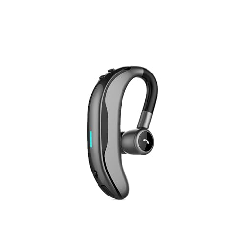 Bluetooth Earpiece Headphone Dual Noise Cancelling Mic Painless Open (Single Ear Headphone F600 Black)