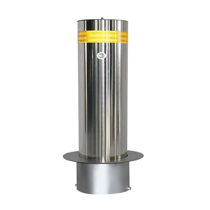 Steel Safety Bollard Post (Silver (1pcs))