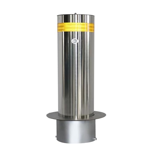 Steel Safety Bollard Post (Silver (1pcs))