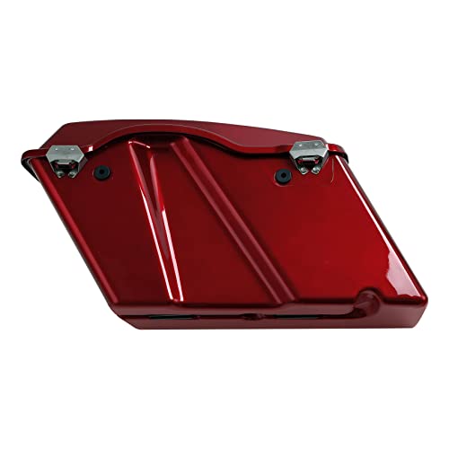 Motorcycle Saddlebags Hard Saddle Bags For Harley Touring 1993 (Red / Standard)