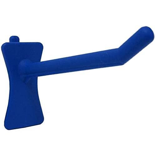PegPro® 2" Hooks Kit for Standard “Wood Fiber” pegboard (2" Straight / Blue)