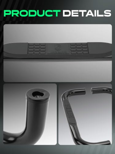 3 Inch Running Boards for Chevy & GMC (Semi-gloss black / Regular Cab)