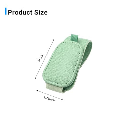 2 Packs Magnetic Sunglass Holder for Car Visor (Green / 2pcs)