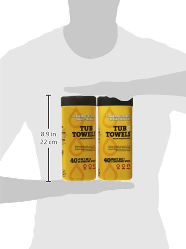 Tub O Towels Heavy (2-Pack of TW40 (7" x 8" wipes))