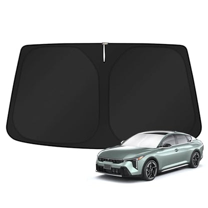 Windshield Sunshade for Kia K4 2025 2026 Accessories Sun Shade Window Sun Visor Protector Foldable Blocks UV Rays Keep Your Car Cooler (FOR | Kia K4 2025-present)