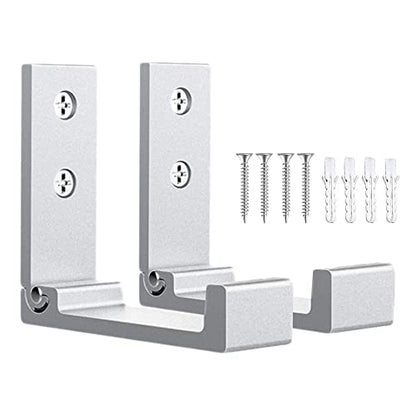 Folding Wall Hooks 2PCS Foldable Hooks Bearing Load 33lb (Silver-2 Pack)