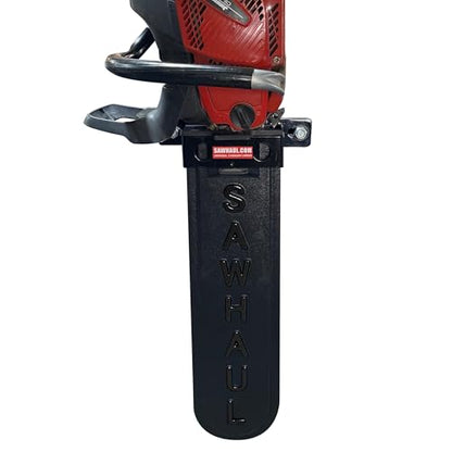 GearHaul SawHaul Fixed Universal Tractor Chainsaw Carrier (Fixed - Tractors / 20 Inch Scabbard / Black)
