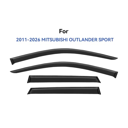 Window Visors Rain Guards for 2011 (2011-2026 Mitsubishi Outlander Sport)
