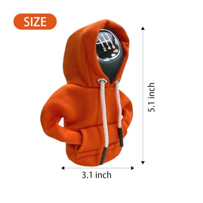 Car Gear Shift Hoodie Auto Shifter Knob Cover (Orange / 1 Pcs)