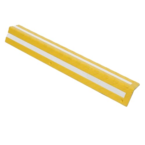 Garage Wall Protector Rubber Wall Corner Guard for Parking Garages (Yellow)