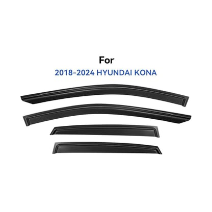 Window Visors Rain Guards for 2018 (2018-2023 Hyundai Kona)