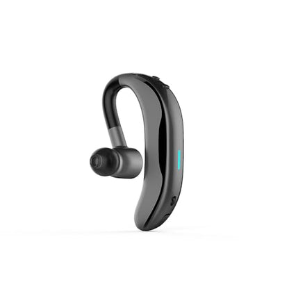 Bluetooth Earpiece Headphone Dual Noise Cancelling Mic Painless Open (Single Ear Headphone F600 Black)