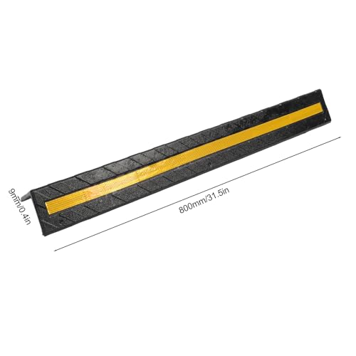 Garage Wall Protector Rubber Wall Corner Guard for Parking Garages (Black)