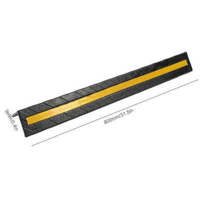 Garage Wall Protector Rubber Wall Corner Guard for Parking Garages (Black)
