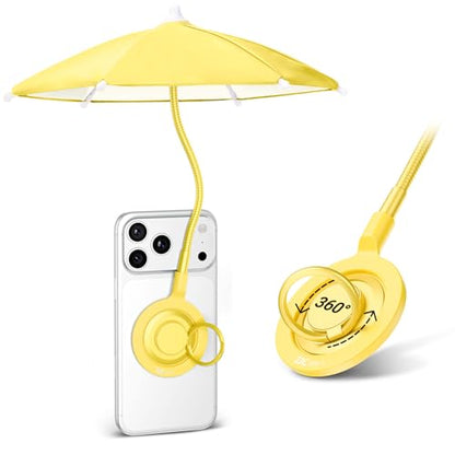 Magnetic Cellphone Umbrella for Sun (YELLOW(for Phone))