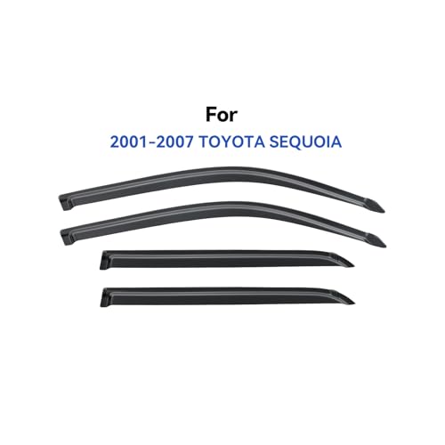 Window Visors Rain Guards for 2001 (2001-2007 Toyota Sequoia)