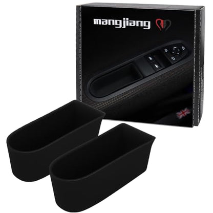 Car Door Handle Slot Cover Organizer Tray Mat Scratch (Black / Door Handle Slot)