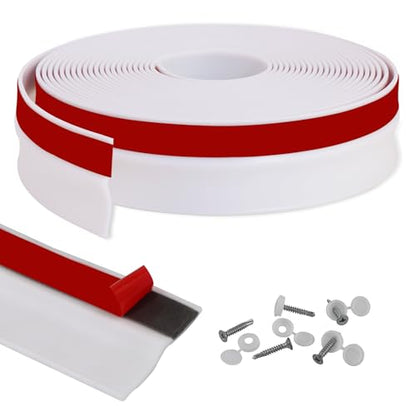 Garage Door Top and Sides Seal Strip (32.8 FT / White)