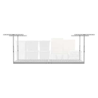 MonsterRax 3x8 Overhead Garage Storage Rack (White / 24"-45")