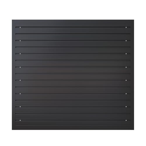 Slatwall Panel Wall Storage Systems (4x4ft / Black)