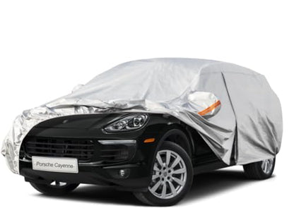 6 Layers Waterproof SUV Car Cover for Porsche Cayenne 2002 (LM-Silver / 79. Custom Fit Porsche Cayenne)