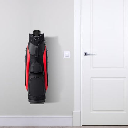 Wall Mount Golf Bag Storage Stand Organizer Rack for Garage Golf Bag Holder (black)