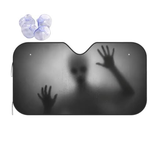 Alien trapped Car Windshield Sunshade Front Window Sun Visor Protector Foldable Shield Cover for Truck SUV (Black6 / Small)