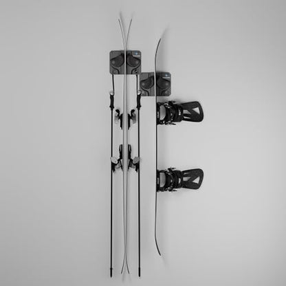 Ultimate Ski & Snowboard Wall Storage Rack (Black / Two Pack)