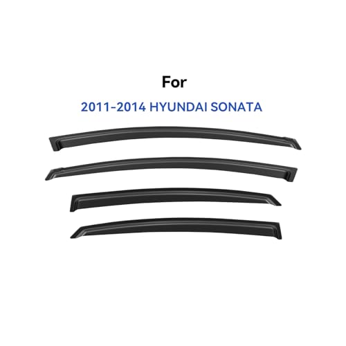 Window Visors Rain Guards for 2011 2012 2013 2014 Hyundai Sonata (2011-2014 Hyundai Sonata)