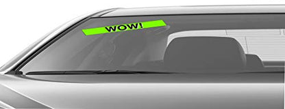 Ez line Vinyl Windshield Stickers 3 Dozen 15 Inch Chartreuse Slogan Dealership Pro Pack for Car Lots (EZ115-Pack11)