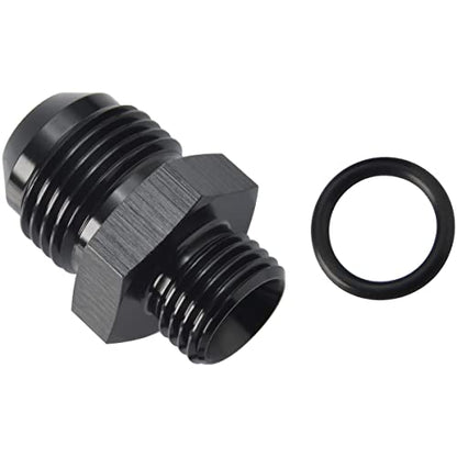 8AN Male Flare to 6AN ORB O (8AN to 6AN ORB / Black - 1PC)