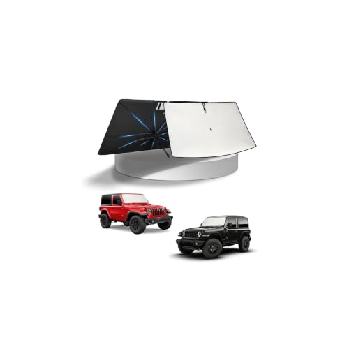 Windshield Sun Shade Umbrella for 2018 (FOR | Wrangler JL18-26&Gladiator JT 20-26)