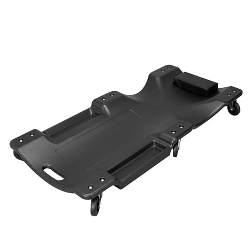 ATRP6240BR 1 Blow Molded Plastic Rolling Garage (Plastic Creeper-40inch-Black)