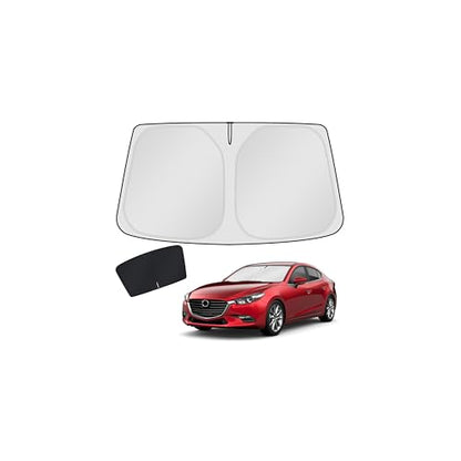 Windshield Sun Shade for Mazda 3 2014 2015 2016 2017 2018 Mazda3 Accessories Hatchback (FOR | Mazda 3 2014-2018)