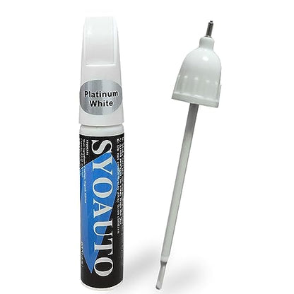 Platinum White Pearl NH883P Touch Up Paint Fit for Honda Cars Auto Touch up Paint Scratch Repair Pen Brush and Tip 2 in 1 Platinum White Pearl NH883P (Platinum White (NH883P）)