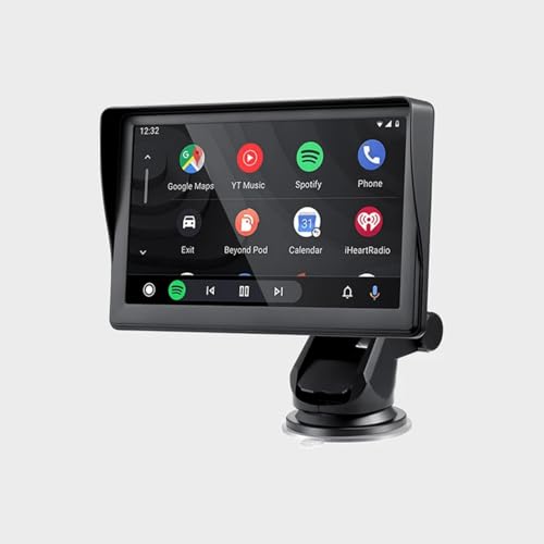 7" Portable Car Stereo Wireless CarPlay & Android Auto Screen for 2024 Latest Car Portable Touchscreen Display with Bluetooth