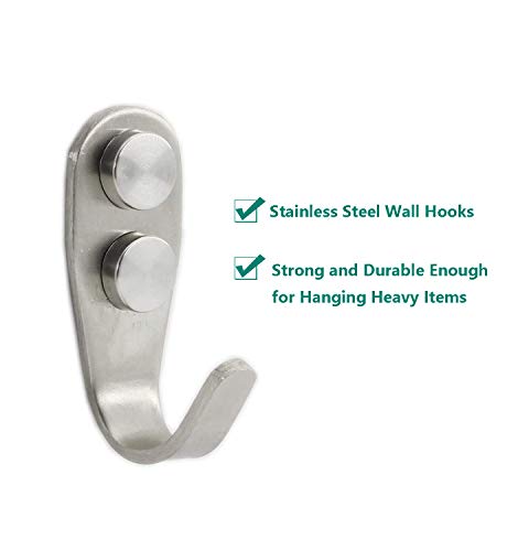 Stainless Steel Coat Hooks (U Shape Large：67*25*35mm)