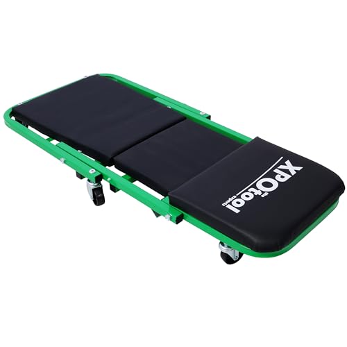 Mechanic Creeper and Stool (Green)