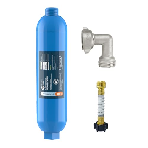 RV Marine Inline Filter with 1 Flexible Hose 1 (1 Count(Pack of 1))