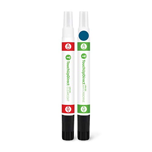 8X7 Electric Storm Blue Compatible with Toyota Exact Match Touch Up Paint Combo (Combo - Essential Kit / Electric Storm Blue)