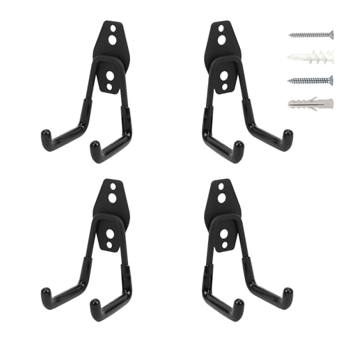 Wall Mount Heavy Duty Garage Hooks (4Pcs)