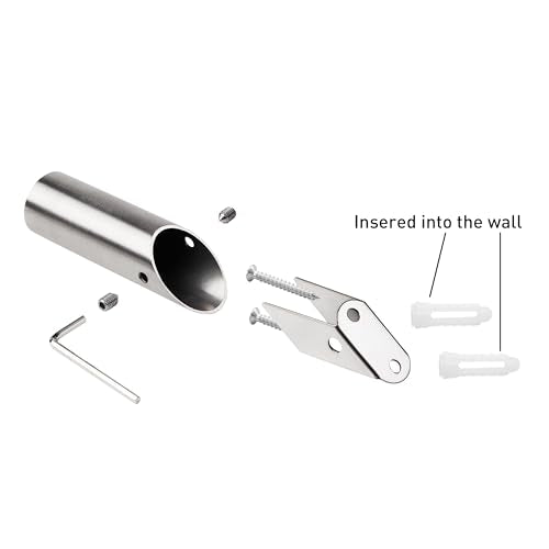 Towel Hooks Brushed Nickel SUS 304 (Brushed Nickel-Round / 4 Pack)