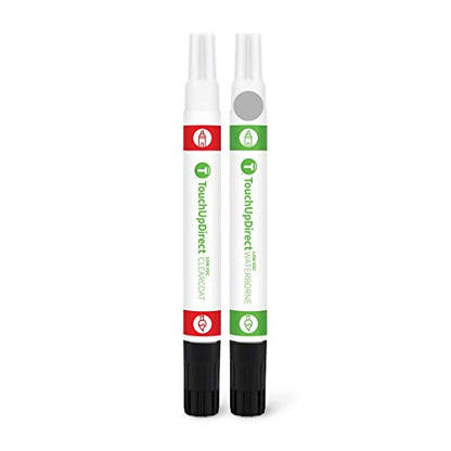 1H5 Cement Cement Gray Metallic Compatible with Toyota Exact Match Touch Up Paint Combo (Combo - Essential Kit / Gray)